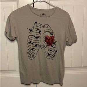 Princess Ver Wang bird rib cage shirt size small